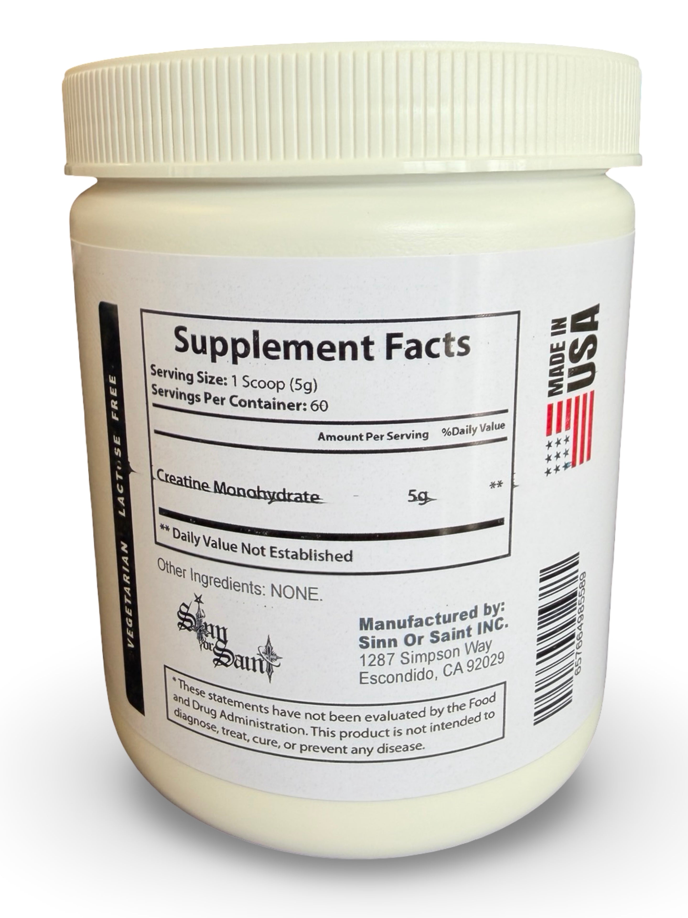 60 Servings Creatine Monohydrate