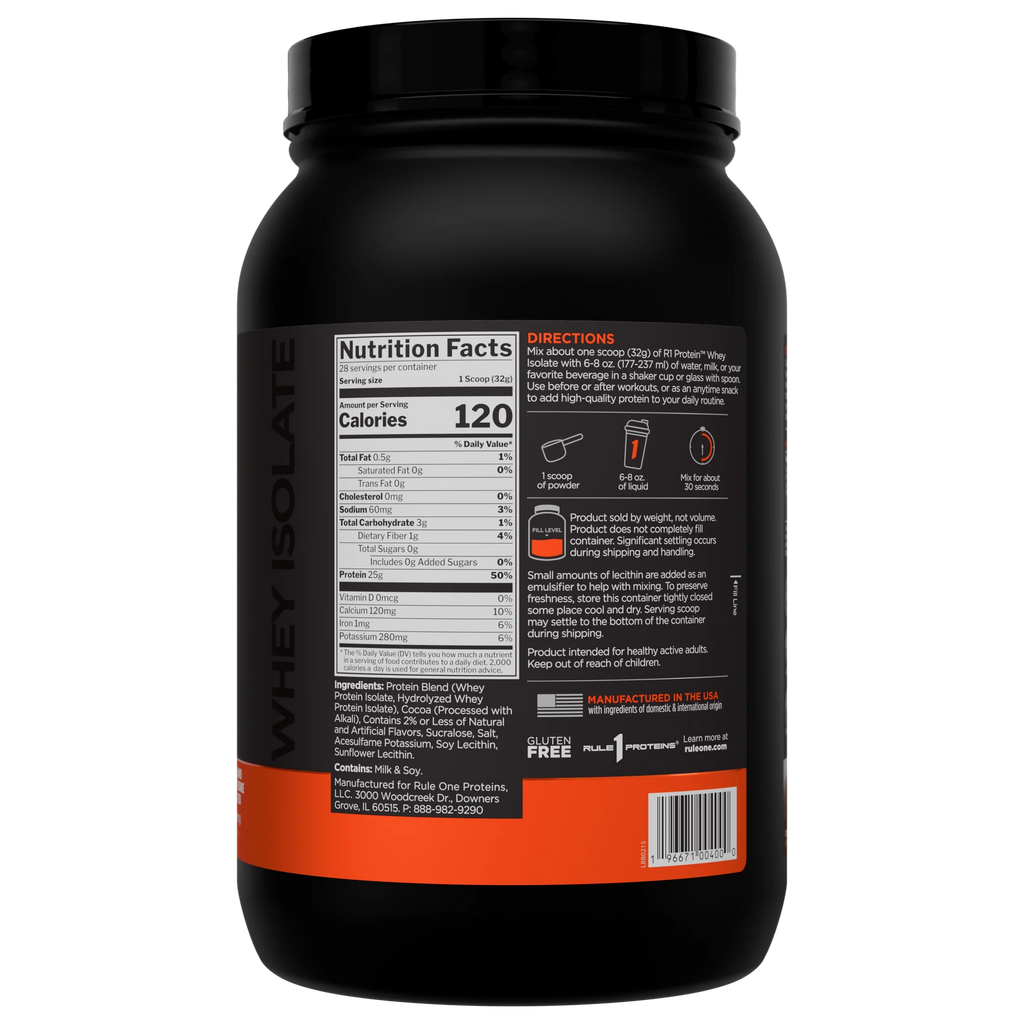 Rule 1 R1 Whey Protein Isolate